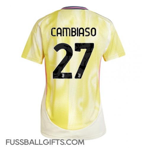 Juventus Andrea Cambiaso #27 Fußballbekleidung Auswärtstrikot Damen 2024-25 Kurzarm